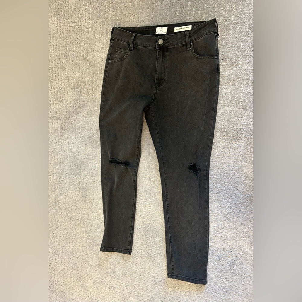 Cotton On Black Jeans Mid Grazer Skinny Women’s Size 10